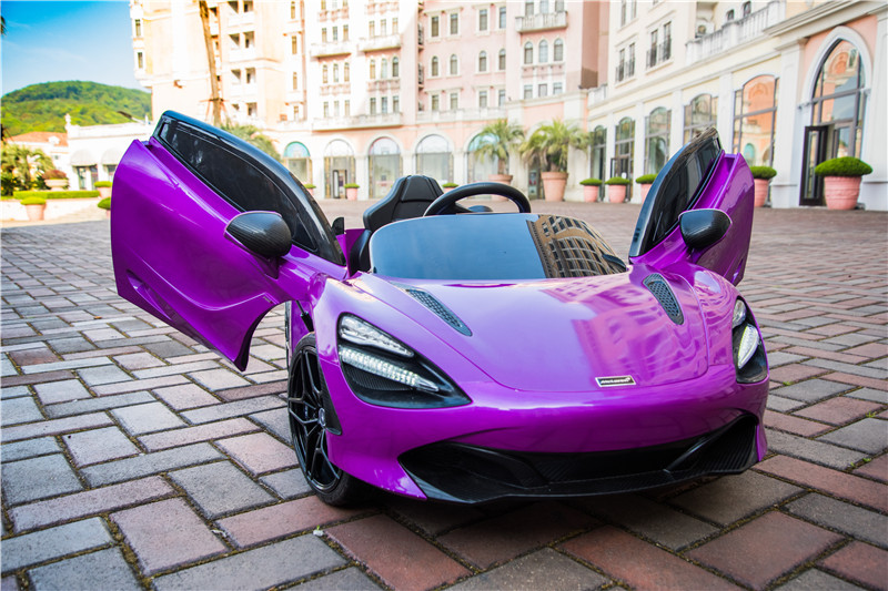 ride mclaren electric 720s toy purple cars 12v spider lantana metallic battery remote control weight